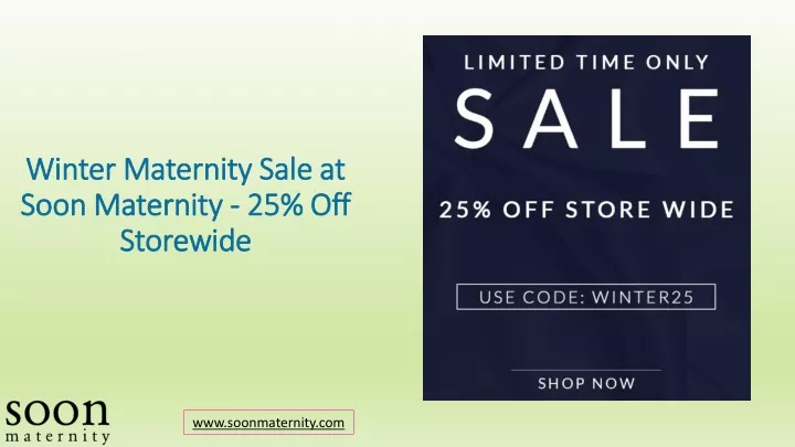 winter maternity sale at soon maternity 25 off storewide