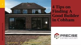 4 Tips on Finding A Good Builder in Cobham