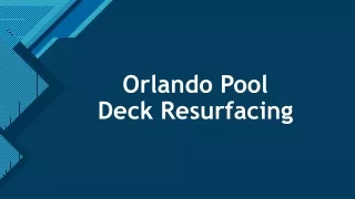 Resurface your pool deck by the best pool repair Orlando