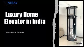 Luxury Home Elevator in India