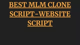 best mlm clone script website script
