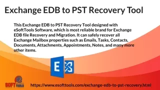 Exchange EDB to PST Recovery Tool