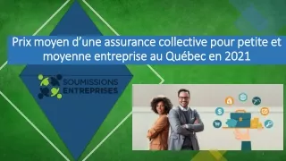 Prix moyen d’une assurance collective pour petite et moyenne entreprise au Québe