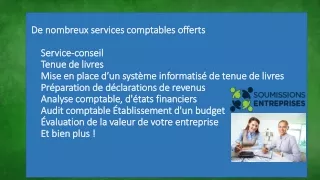 Obtenez rapidement 3 soumissions pour votre comptabilité d'entreprise
