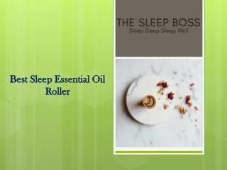 Best Sleep Essential Oil Roller