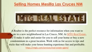Selling Homes Mesilla Las Cruces NM