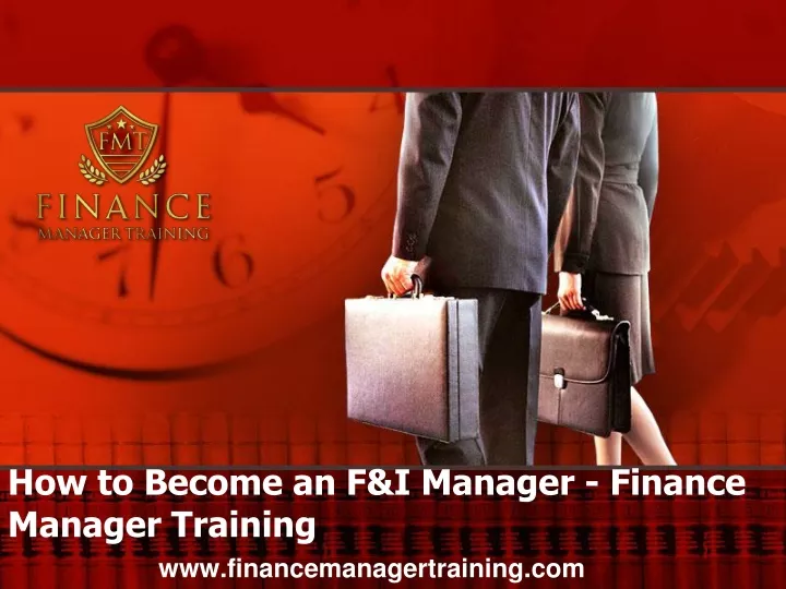 how to become an f i manager finance manager training