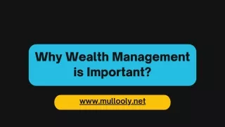 why wealth management is important