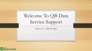 welcome to qb data service support