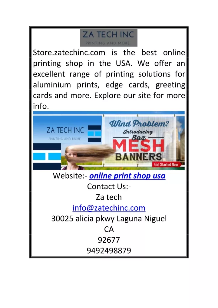 store zatechinc com is the best online printing