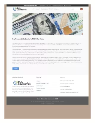 Buy Undetectable Counterfeit US Dollar Notes Online - Richcounterfeit