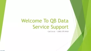 welcome to qb data service support