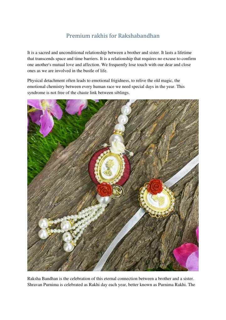 premium rakhis for rakshabandhan