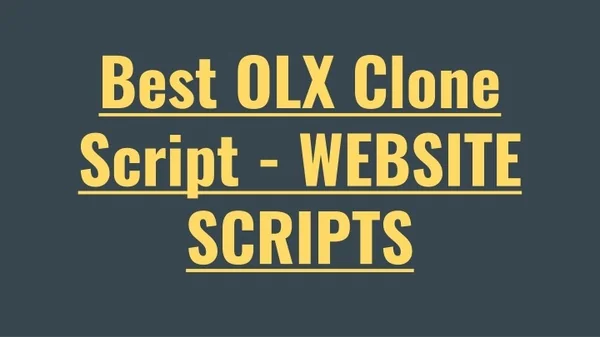 best olx clone script website scripts