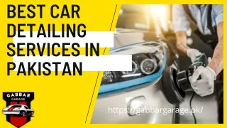 Best Car Detailing Services in Pakistan