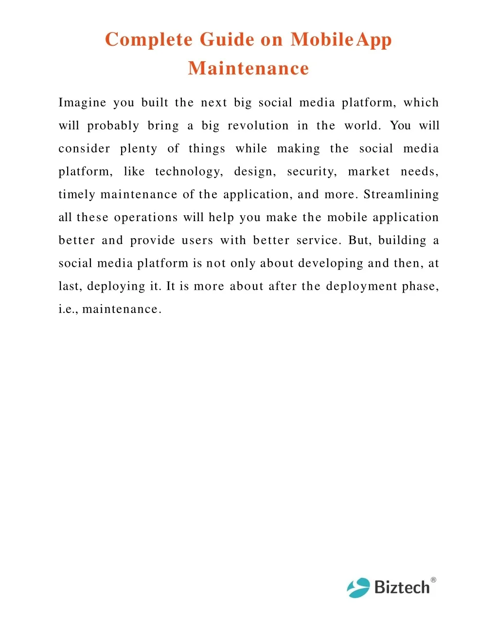 PPT - Complete Guide on Mobile App Maintenance-converted PowerPoint ...