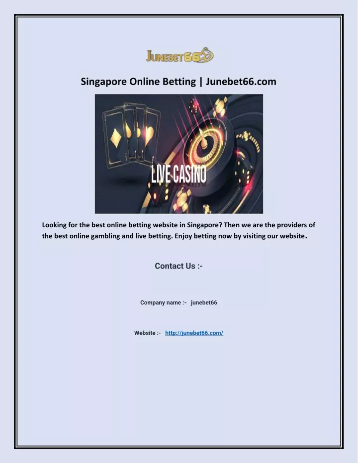 singapore online betting junebet66 com