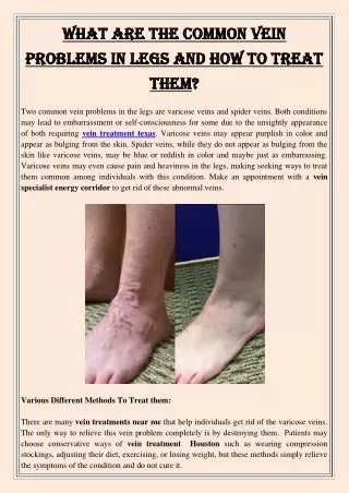 what are the common vein what are the common vein