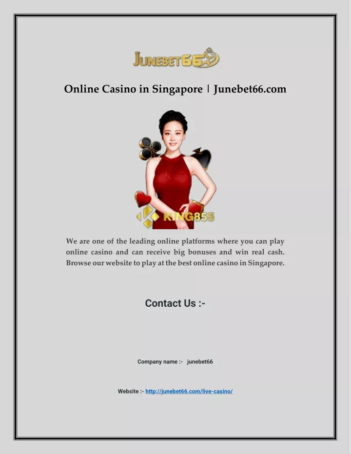 online casino in singapore junebet66 com