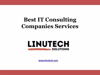 Best IT Consulting Companies Services - linutech.com