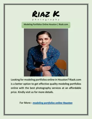 modeling portfolios online houston riazk com