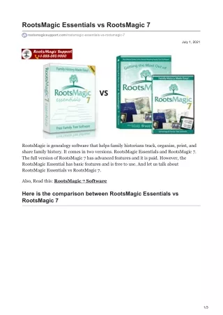 rootsmagic essentials vs rootsmagic 7