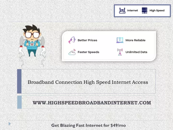 broadband connection high speed internet access
