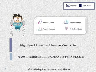 high speed broadband internet connection