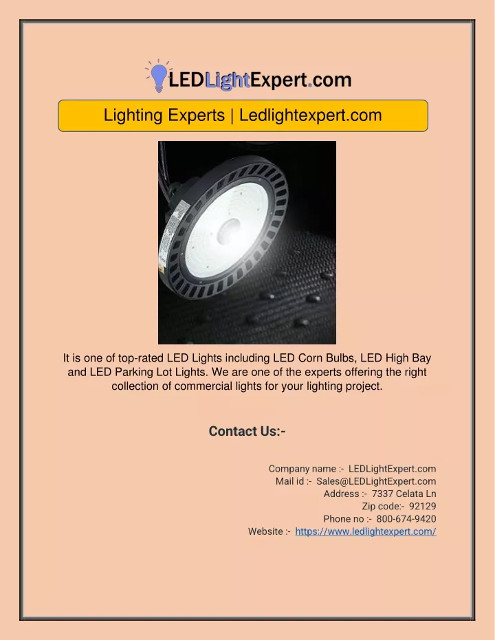 lighting experts ledlightexpert com