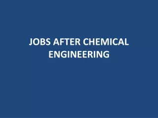 jobs after chemical engineering