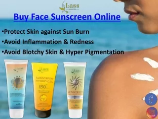 Buy Organic Face Sunscreen Online