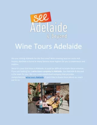 Book Comprehensive Wine Tours Adelaide