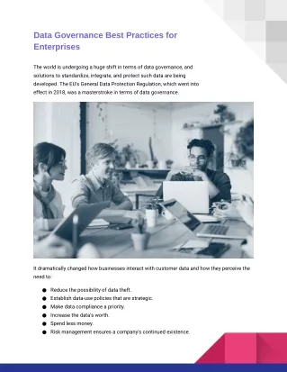 data governance best practices for enterprises
