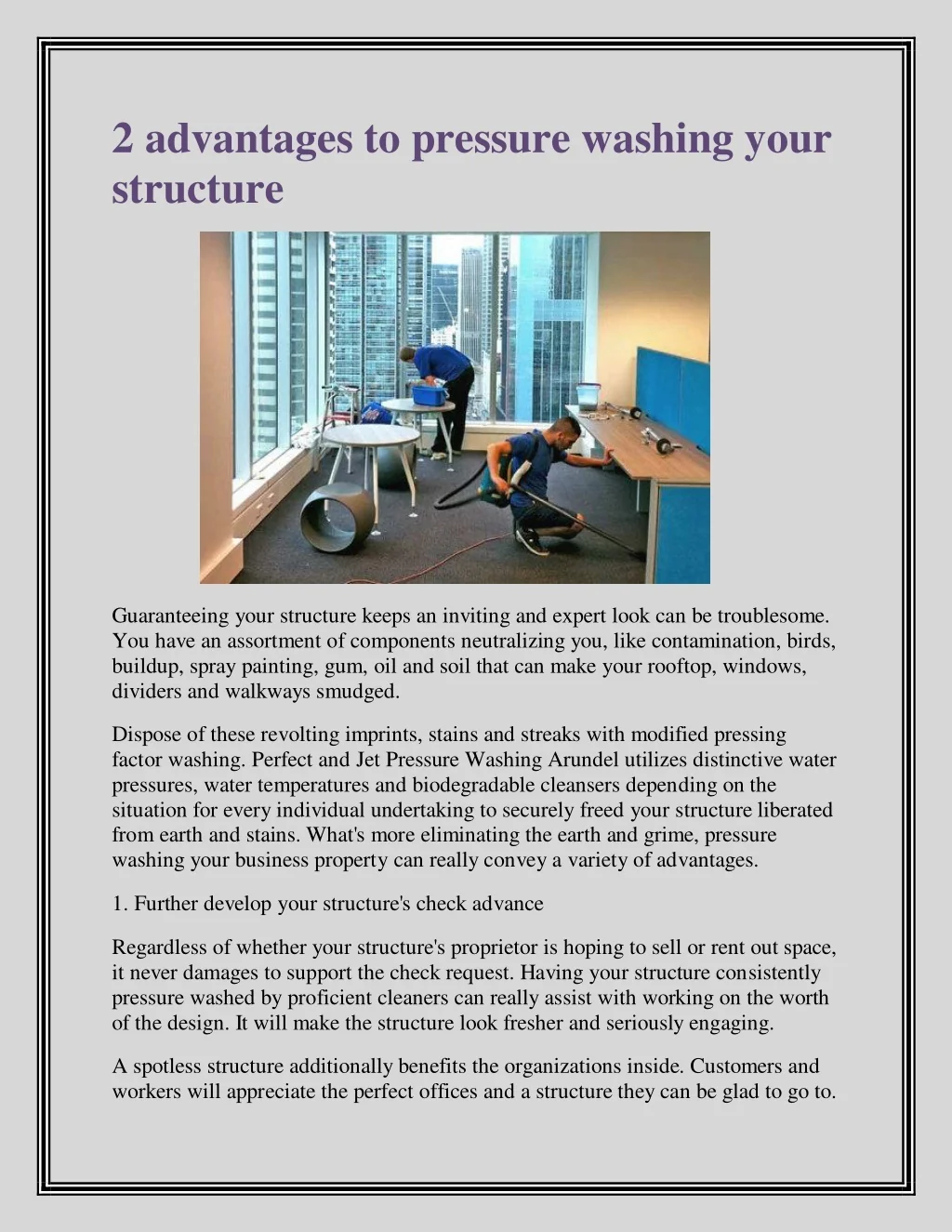 PPT - 2 advantages to pressure washing your structure PowerPoint ...