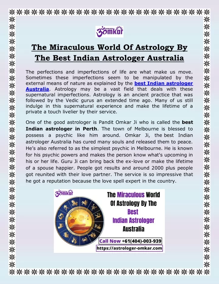 the miraculous world of astrology by the best