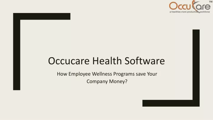 occucare health software