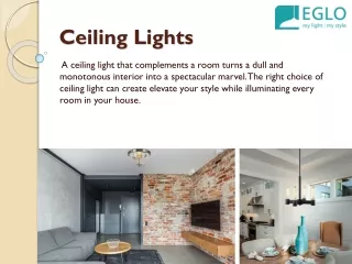 ceiling lights