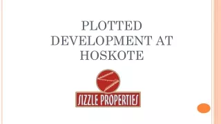 plotted development at hoskote