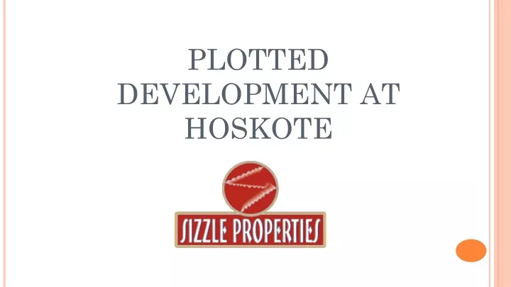 plotted development at hoskote