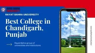 Best College in Chandigarh, Punjab