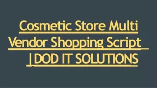 cosmetic store multi