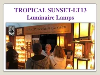 TROPICAL SUNSET-LT13 Luminaire Lamps