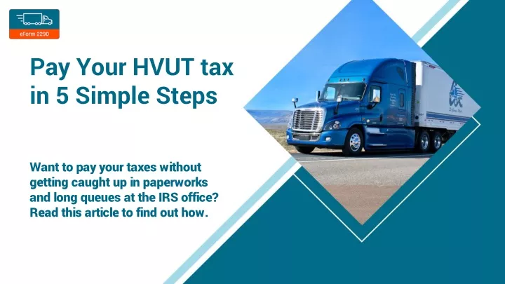 pay your hvut tax in 5 simple steps