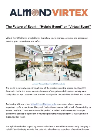 the future of event hybrid event or virtual event