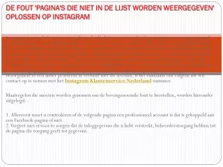 Instagram Klantenservice Nederland krijg de online hulp