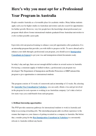 Blog 5 - Benefits of studying Professional year program in Australia-converted