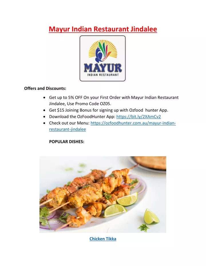 mayur indian restaurant jindalee