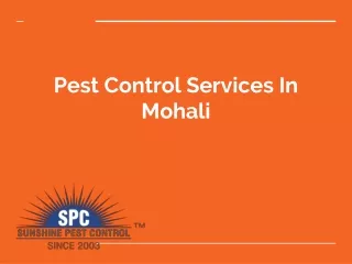 pest control services in mohali