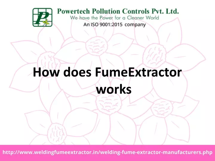 how does fumeextractor works