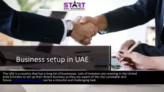 Business setup in UAE